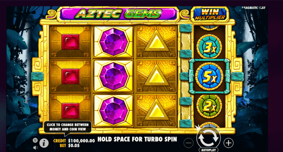 หน้าเกมสล็อต ฟรีสปิน คาสิโนออนไลน์ Aztec Gems