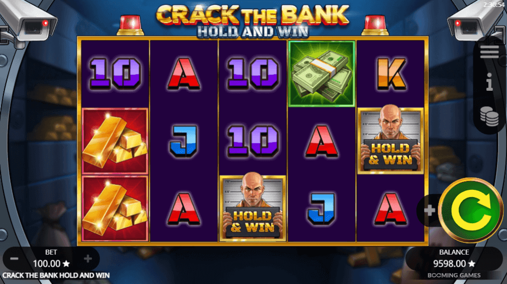 เกมสล็อตออนไลน์โฮลด์แอนด์วิน Crack the Bank Hold and Win ค่าย Booming Gaming