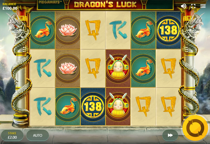 รีวิวเกมสล็อตออนไลน์ Dragon's Luck Megaways