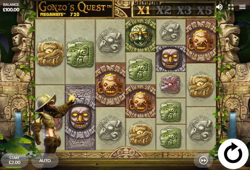 เกมสล็อตออนไลน์ความผันผวนสูง Gonzo’s Quest Megaways