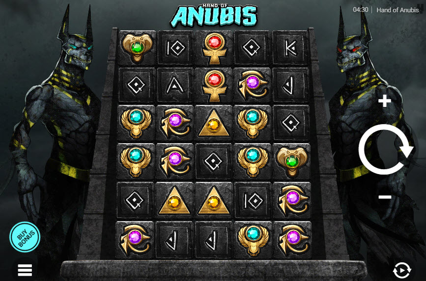 รีวิวเกมสล็อตออนไลน์ Hand of Anubis 