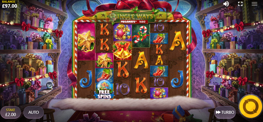 เกมสล็อตออนไลน์ความผันผวนสูง Jingle Ways Megaways