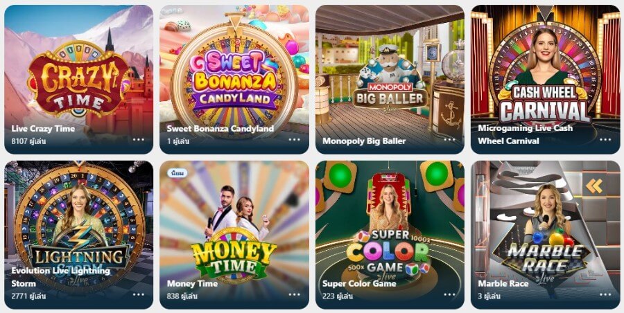 เกมโชว์ที่ JumboBet