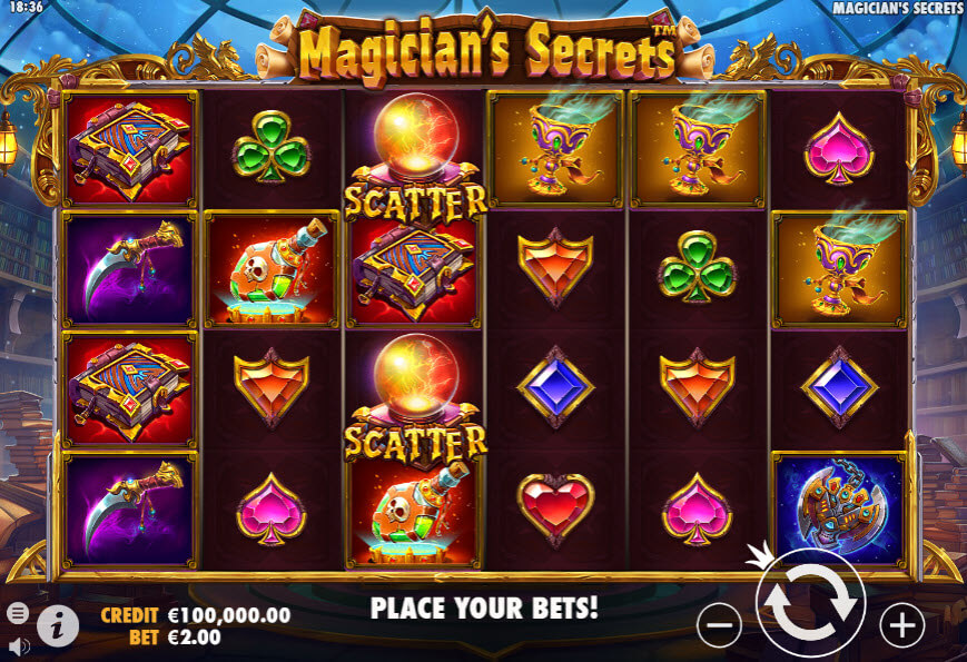 รีวิวเกมสล็อตออนไลน์ Magician's Secrets