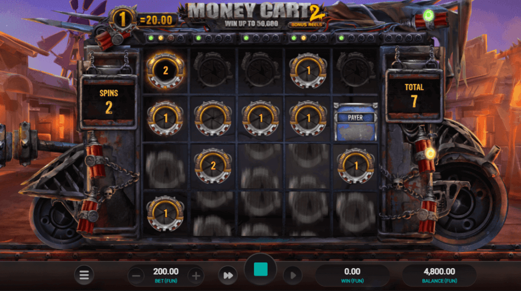 เกมสล็อตโฮลด์แอนด์วิน Money Cart 2 Hold and Win ค่าย Relax Gaming