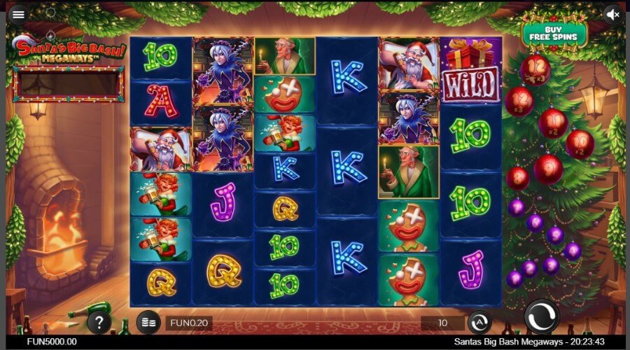 สล็อตคริสต์มาส Santa’s Big Bash Megaways