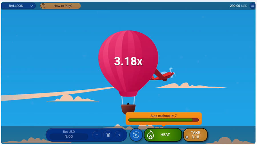 เกม Balloon ของผู้ให้บริการ Spribe