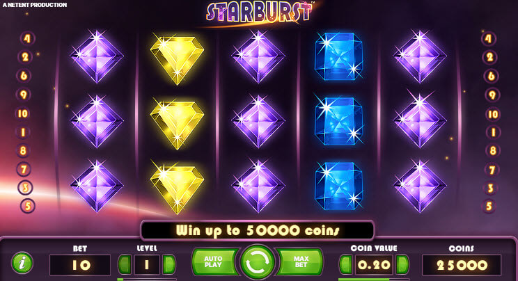 เกมสล็อตออนไลน์ความผันผวนสูง Starburst