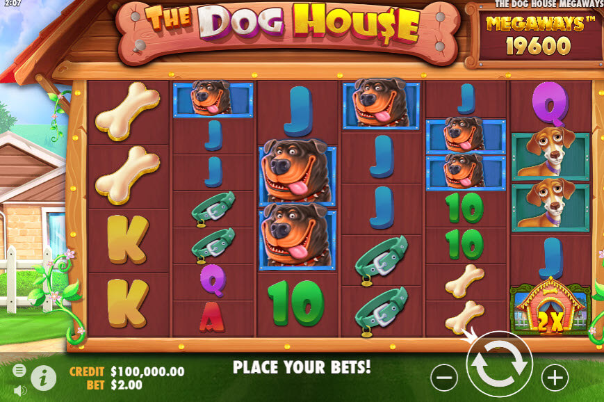 รีวิวเกมสล็อตออนไลน์ The Dog House Megaways