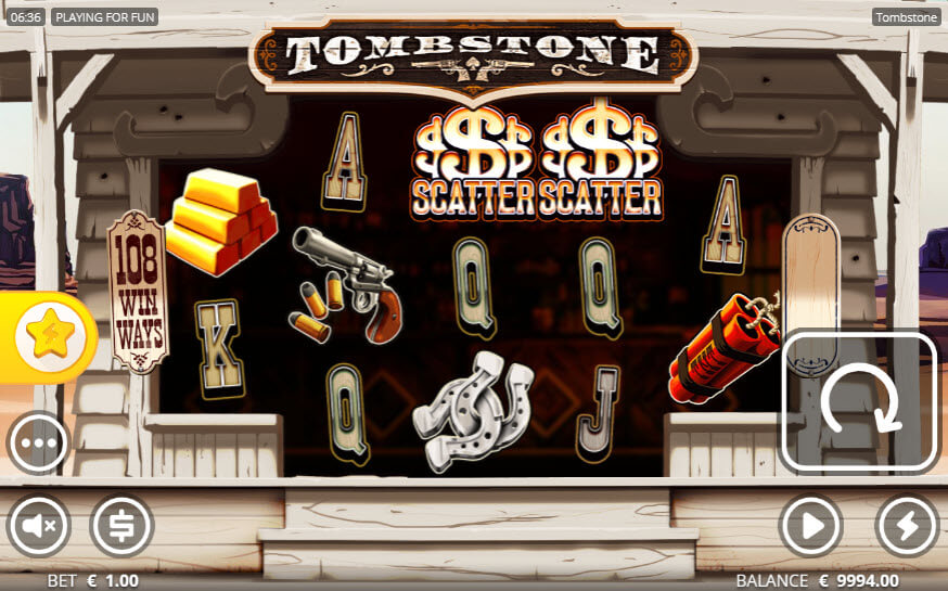 Tombstone เกมสล็อตออนไลน์ธีมคาวบอยที่มีแจ็คพอต