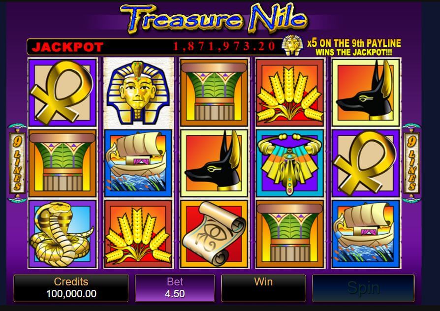 Treasure Nile สล็อต แจ็คพ็อตสล็อต โปรเกรสซีฟ