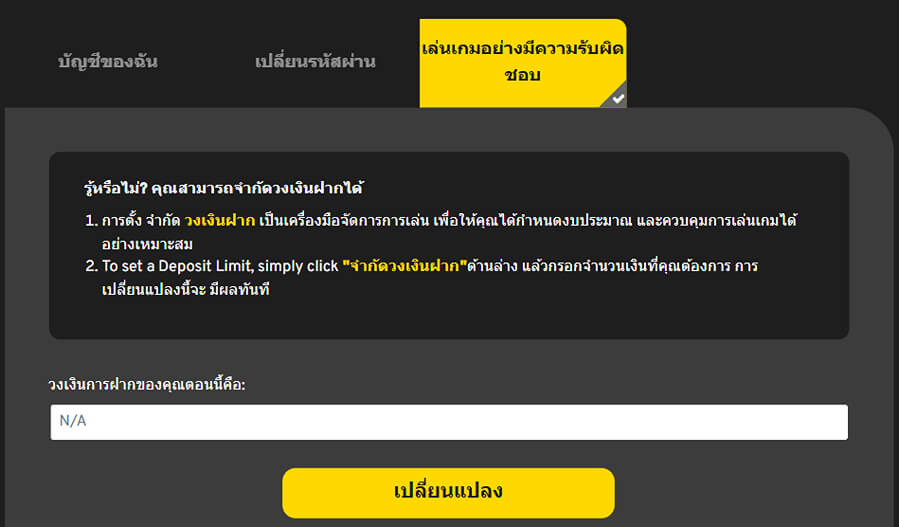 เครื่องมือเล่นเกมอย่างมีความรับผิดชอบ WE88
