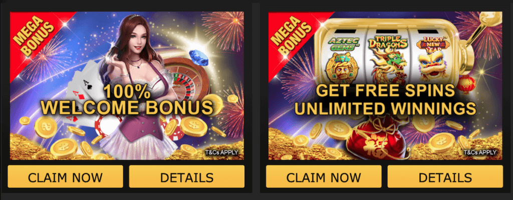 empire777 welcome bonus