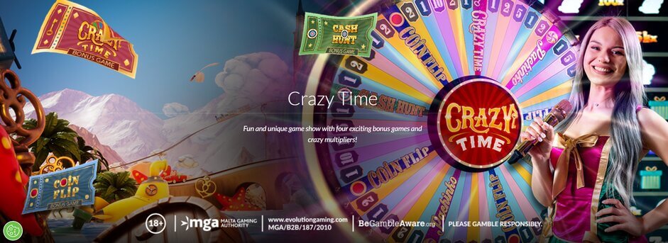 Evolution Gaming เล่นเกมสด Crazy Time